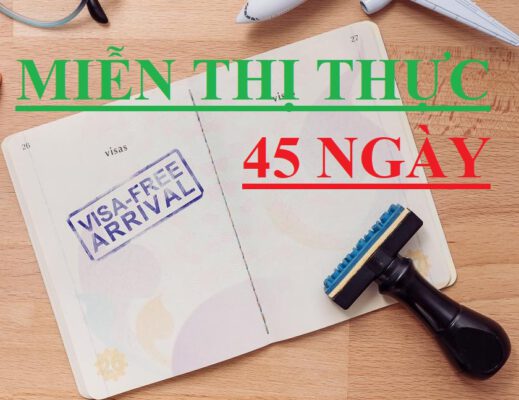 miễn thị thực 45 ngày