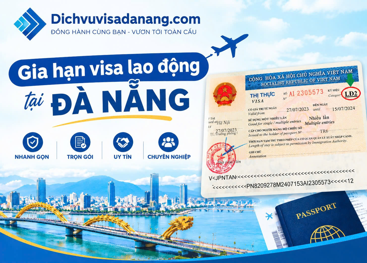 Gia hạn visa lao động tại đà nẵng cho người nước ngoài